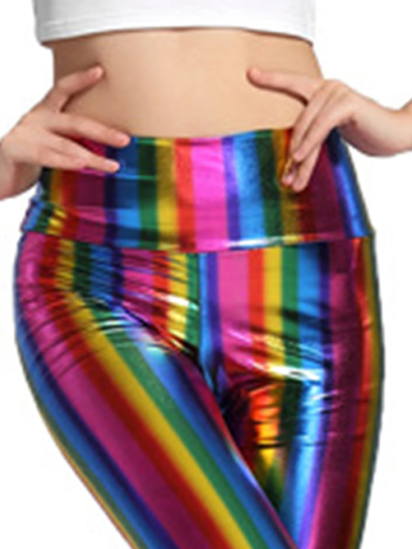 Europe And The United States New Sexy Ladies Rainbow Hot Gold