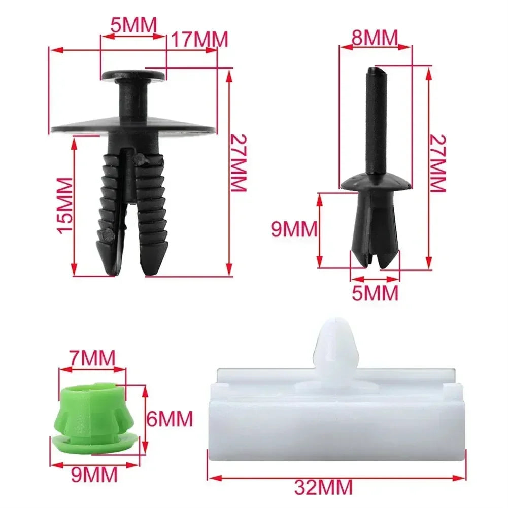 80 PCS For BMW E36 316i 318i Car Side Sill Skirt Clips Rocker Panel