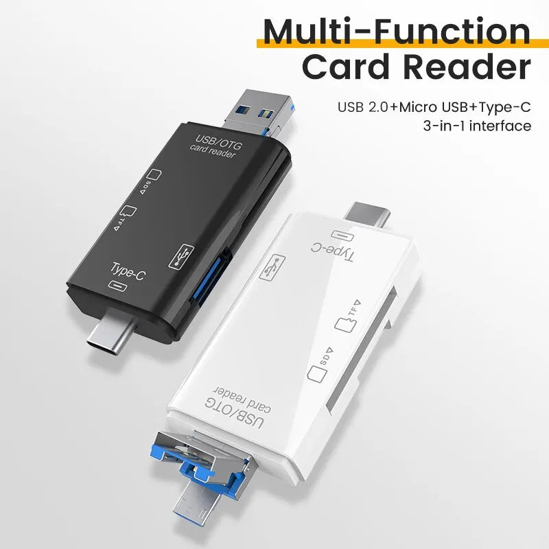 Otg Type C Card Reader Usb 2 0 Tf Mirco Sd Smart Memory Flash Memory