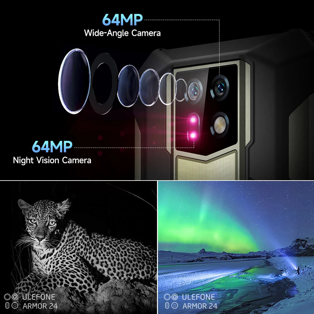 Ulefone Armor 24 Rugged Phone 22000mAh Up to 24GB+ 256GB 6.78"120Hz