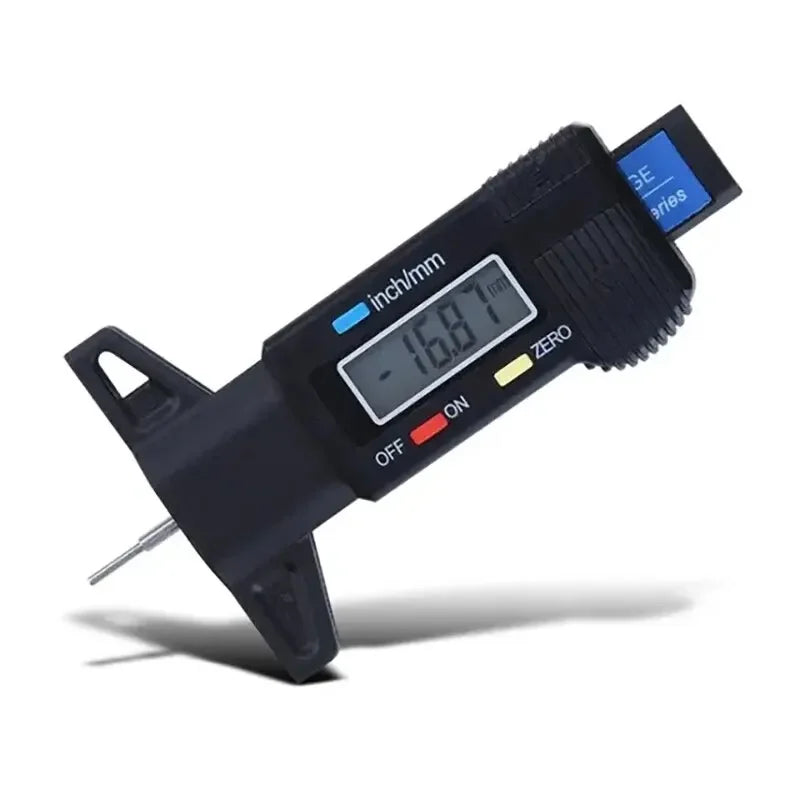 Digital Depth Gauge Caliper Tread Depth Gauge LCD Tire Tread Gauge For