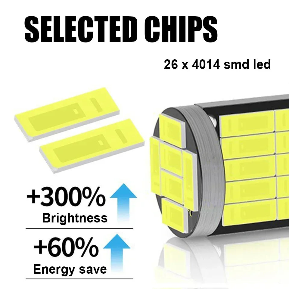 2pcs High Bright T10 W5W Led Car Light 26smd 4014 Smd Lamp Bulb