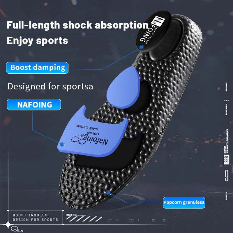 Sport Insoles for Shoes Sole Shock Absorption Deodorant Breathable