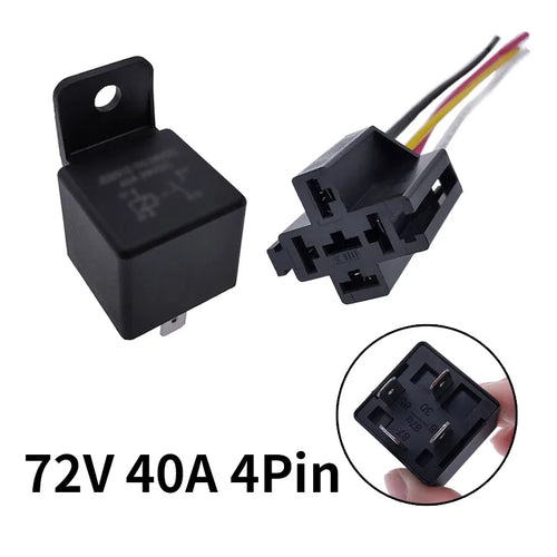JD2912 4 Pin 5 Pin 40A DC 12V 24V 36V 48V Auto Car Relay with Mounting