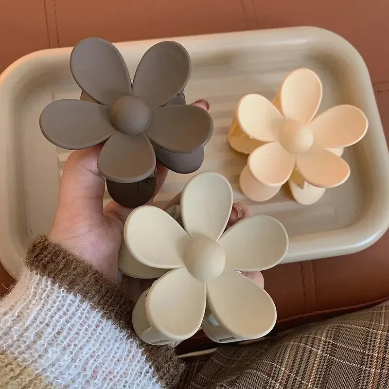 Fashion Flower Claw Clips for Women Sweet Girls Hair Claw Big Flower