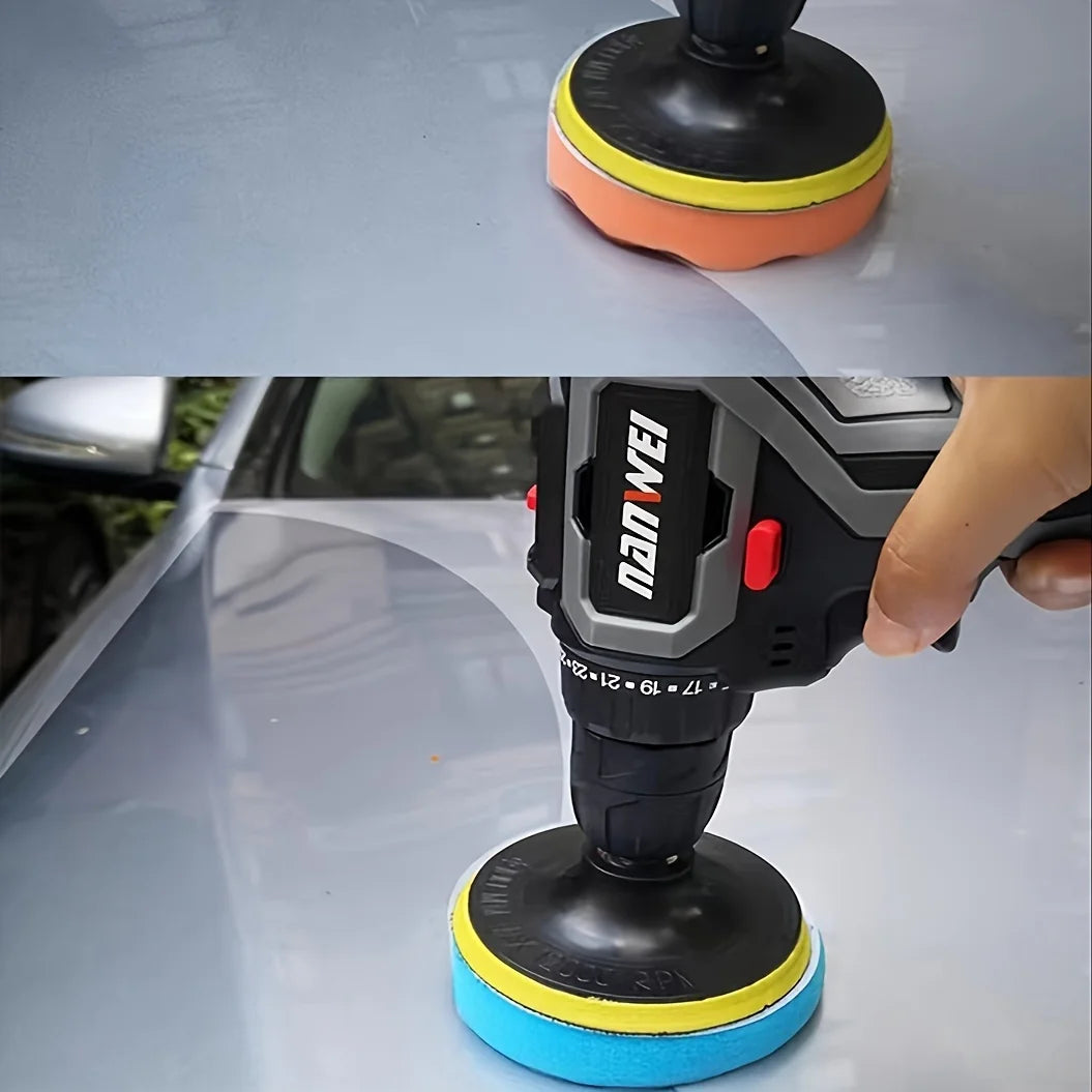4-Inch Car Polishing and Waxing Set, 100mm Multi-Functional Buffing