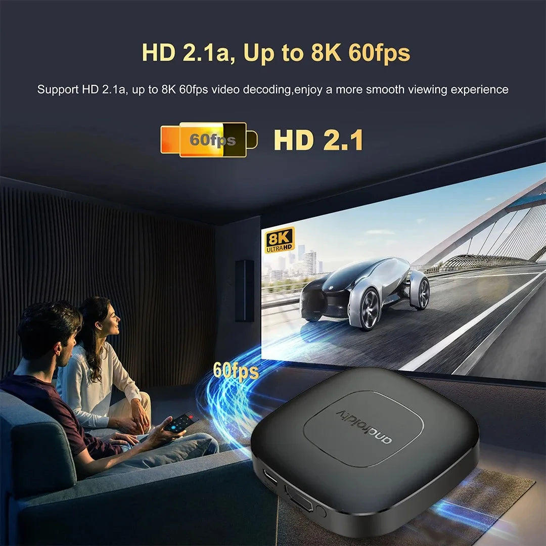 Smart Androidtv TV Box Android 13 Set Top Box Quad Core Google