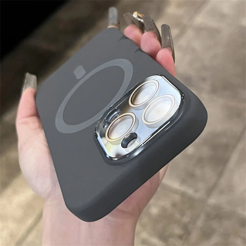 Liquid Silicone Magnetic Case For iPhone 16 15 13 14 12 Pro Max For