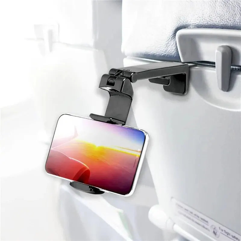 Airplane Phone Holder Portable Travel Stand Desk Flight Foldable