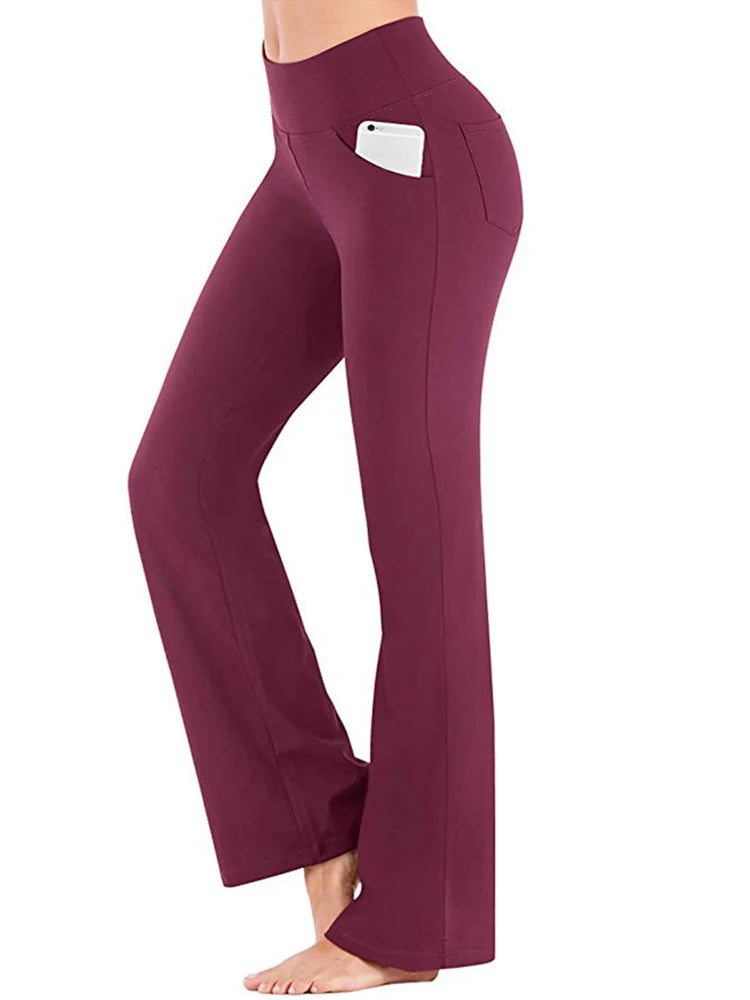 Ogilvy Mather Solid Elegant Female Lady Women's Legs Pants Palazzo