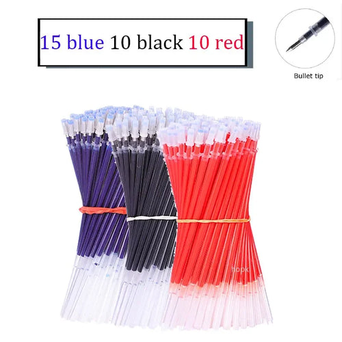 35 PCS Gel Pen Set School Supplies Black Blue Red Ink Color 0.5mm