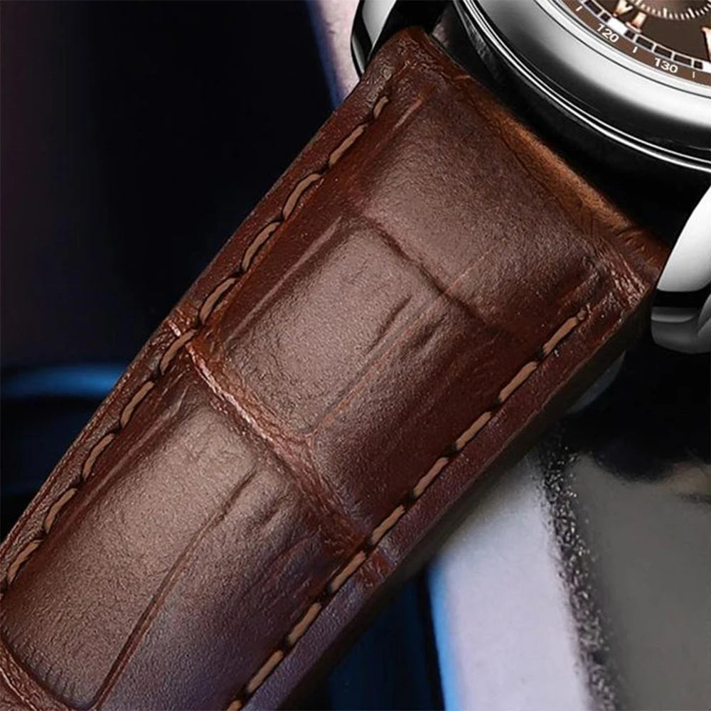 GAIETY High Quality Men's Luxury Belt Fashion Quartz Watch Men Round