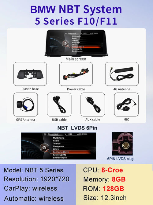 2024 New ID6 ID7 ID8 UI 12.3inc Android System Wireless Carplay AUTO