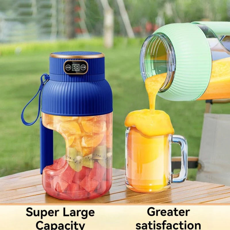 Multifunctional Portable Juicer Cup With Digital Display Fruit Mixers