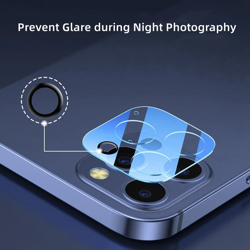 4PCS Camera Lens Glass For iPhone 16 15 14 13 Pro Max HD Back Lens Cap