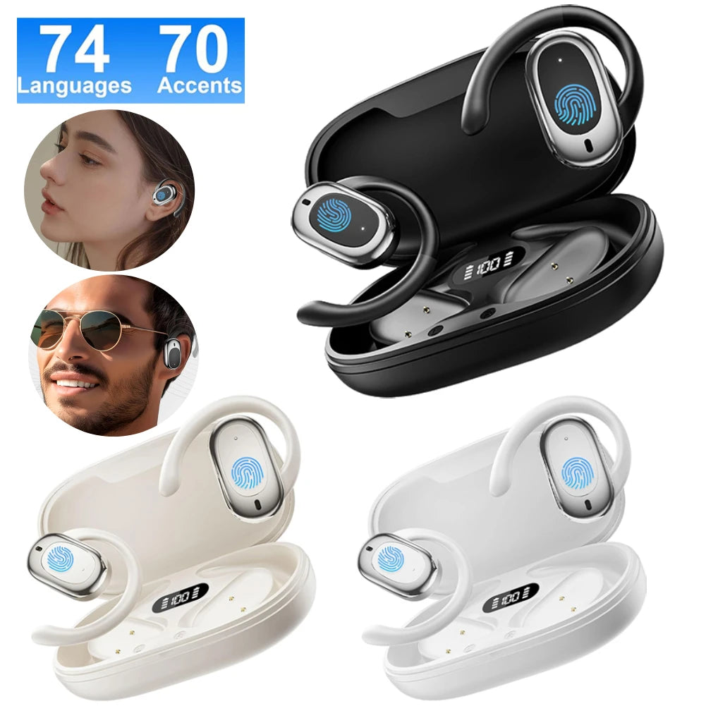 M57 3-in-1 AI Translator Earbuds 144 Languages Real-Time Translator
