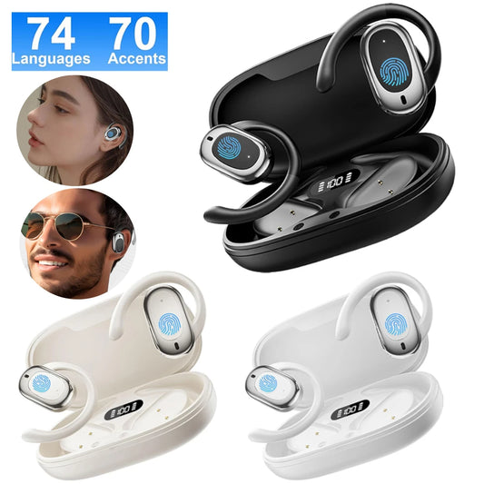 M57 3-in-1 AI Translator Earbuds 144 Languages Real-Time Translator
