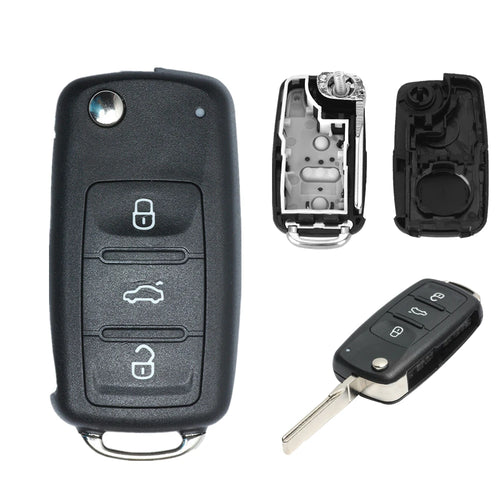 Car Remote Key Shell Key Case for VW Caddy Eos Golf Jetta Polo Tiguan