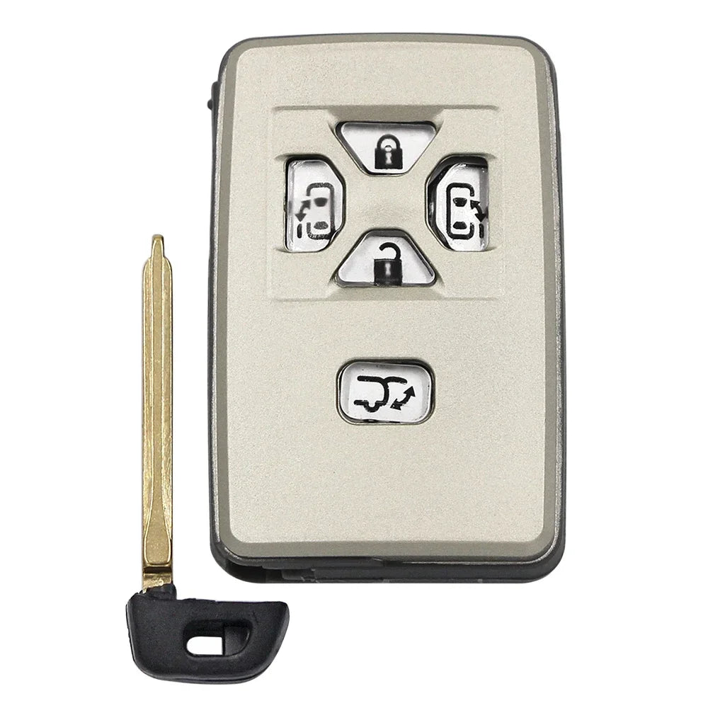 Ecusells 5 Button Keyless Go Smart Remote Key ASK 312/314.3MHz 4D Chip