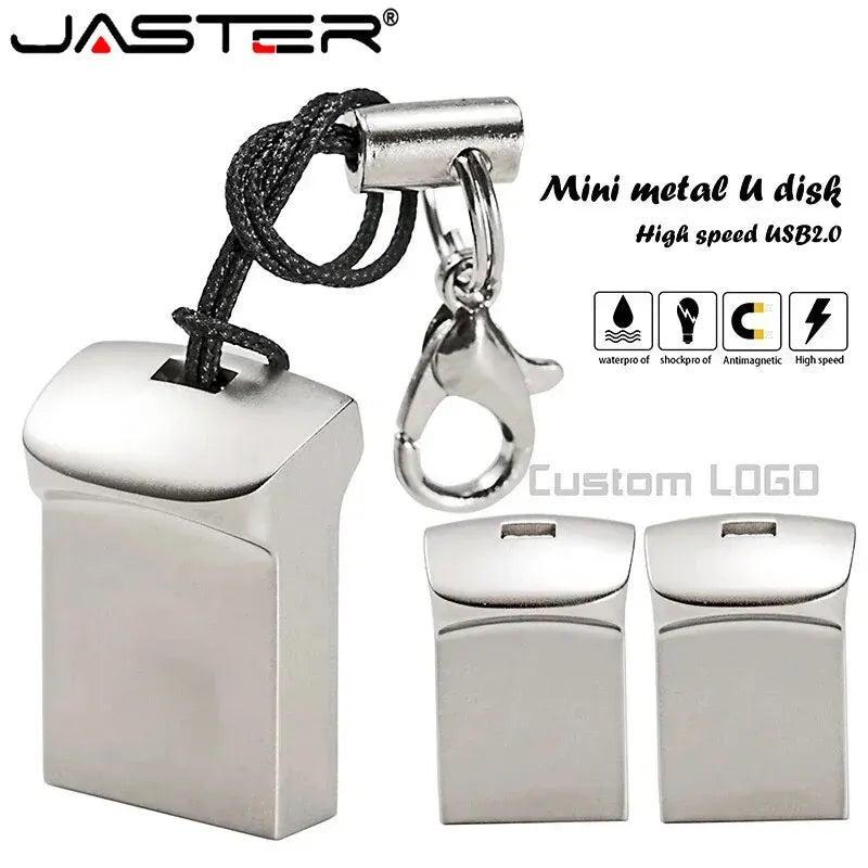 JASTER Super Mini Metal USB Flash Drives 64GB Creative Business Gifts