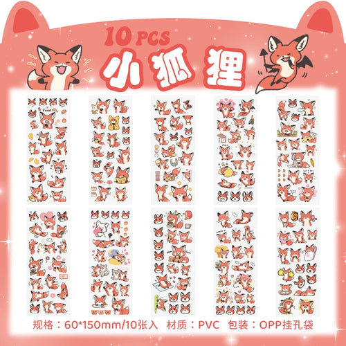 150PCS+ Card Kawaii Scrapbooking Bicycle Decals Gift Frog Students