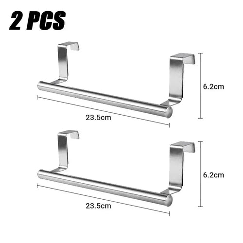 3PCS Stainless Steel Towel Rack Bathroom Towel Holder Stand Kitchen