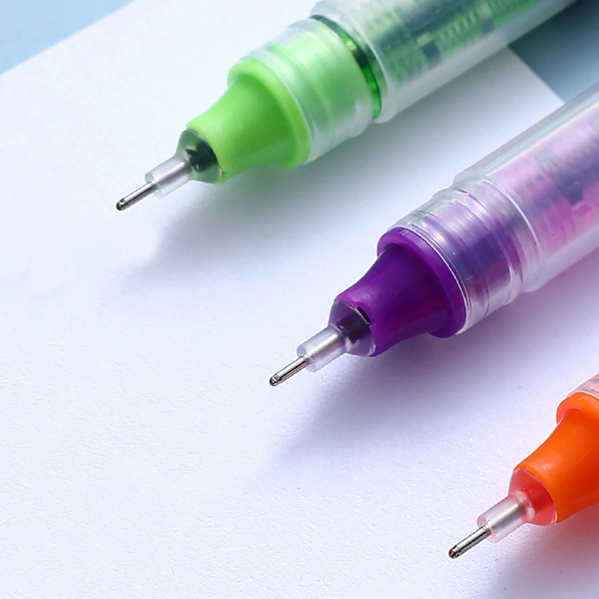 10 Pcs Large Capacity Quick Drying Needle Tip Colored Gel Pen 0.5mm