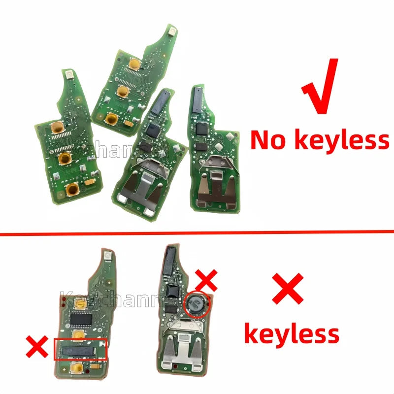 3 Button Car Key Shell Modified Flip Folding Key Case Golf 8 Style