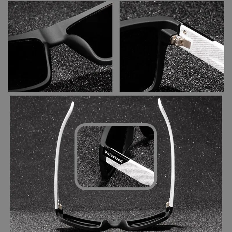 Luxury Polarized Sunglasses Fashion Square Male Sun Glasses Vintage