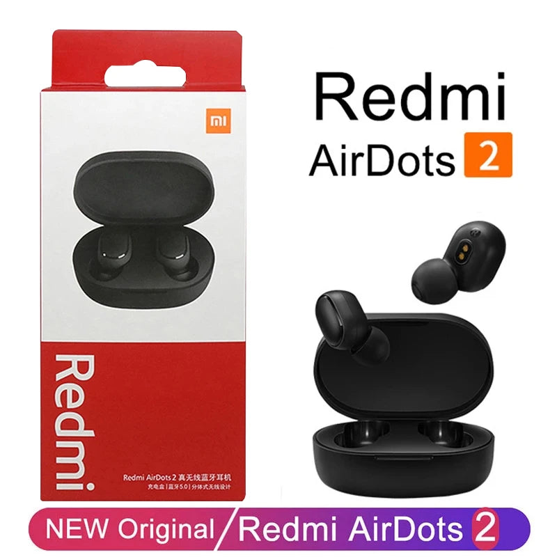 New Xiaomi Redmi Airdots 2 Wireless Bluetooth Headset with Mic Earbuds