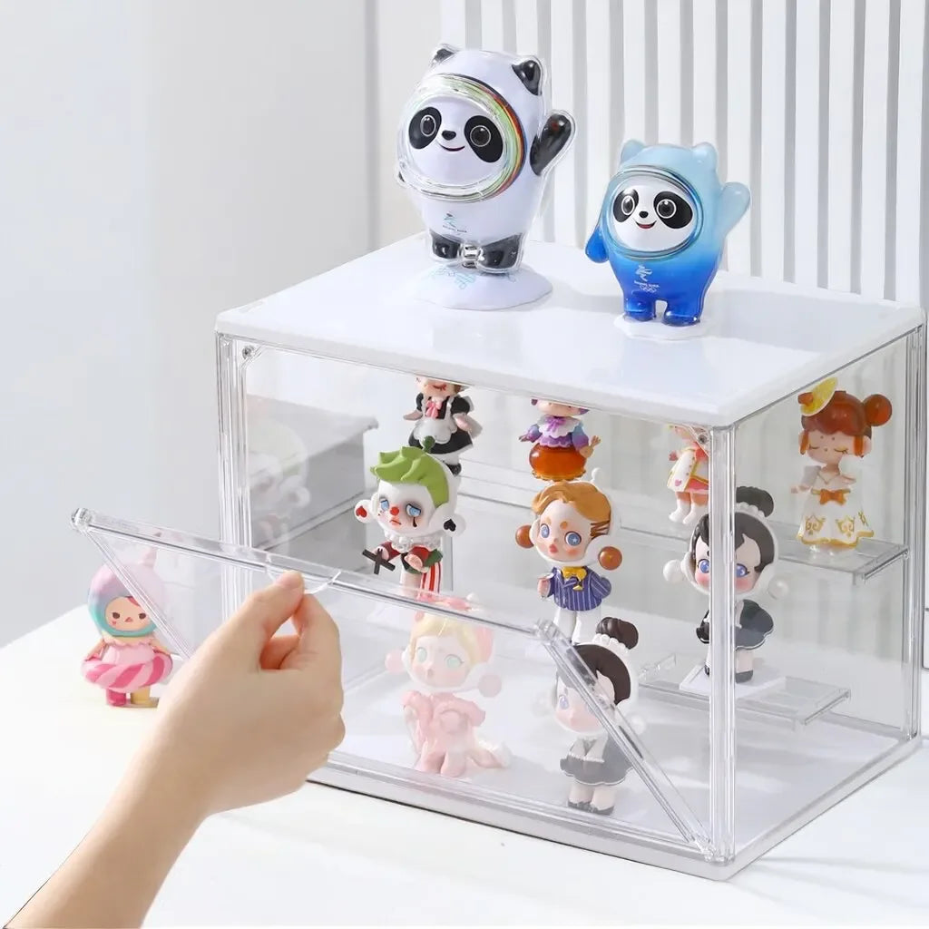 Display Stand Transparent Ladder Animation Car Model Blind Box