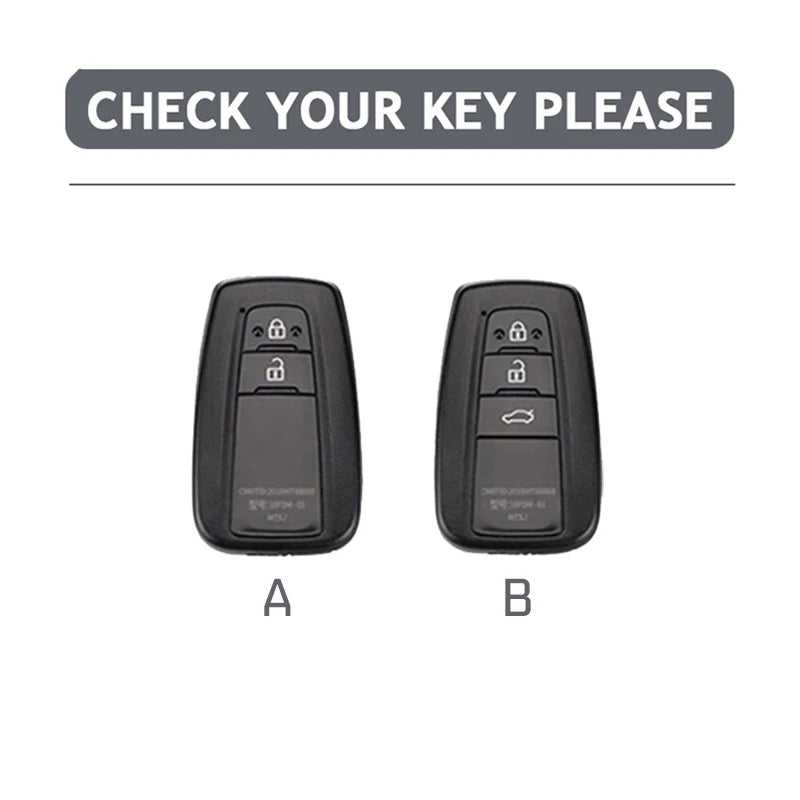 Leather Style Car Remote Key Case Cover Fob For Toyota Prius Camry