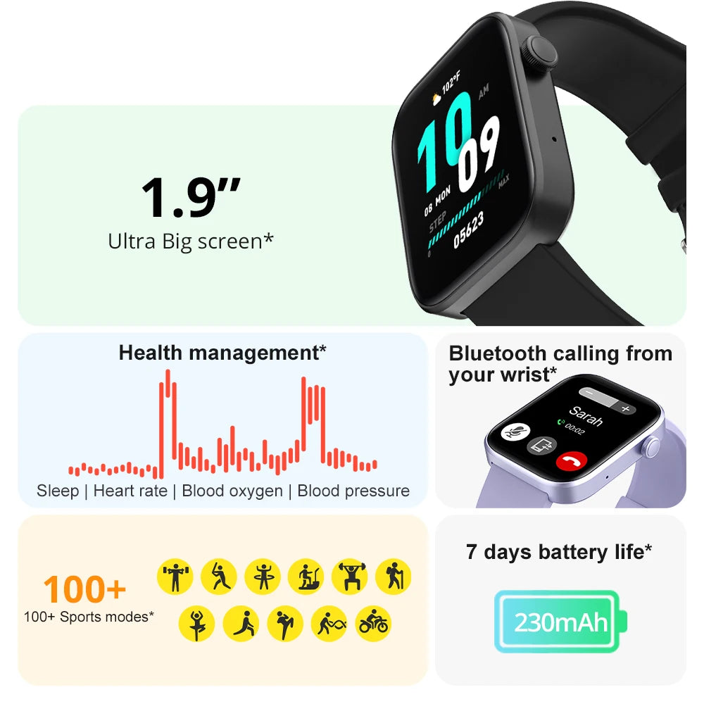 COLMI P71 Voice Calling Smartwatch Men Health Monitoring IP68