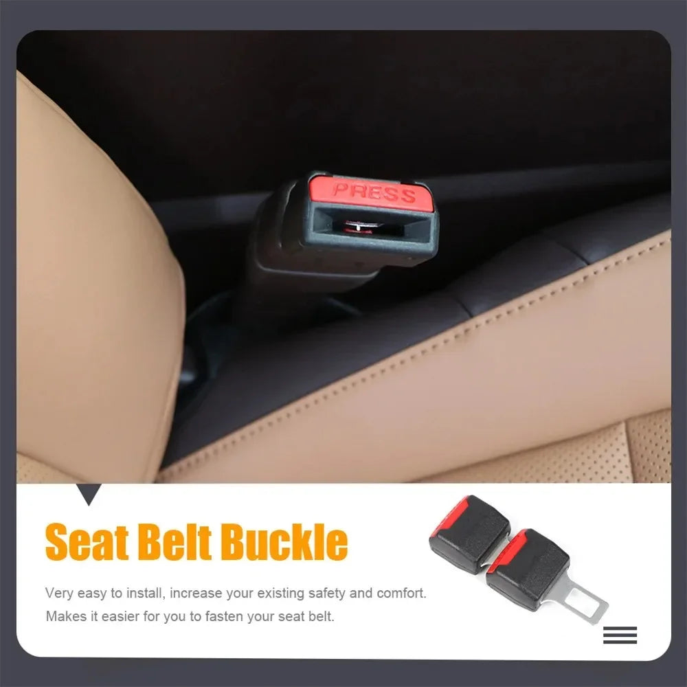 2 PCS Car Seat Belt Clip Extender Safety Seatbelt Lock Buckle Plug