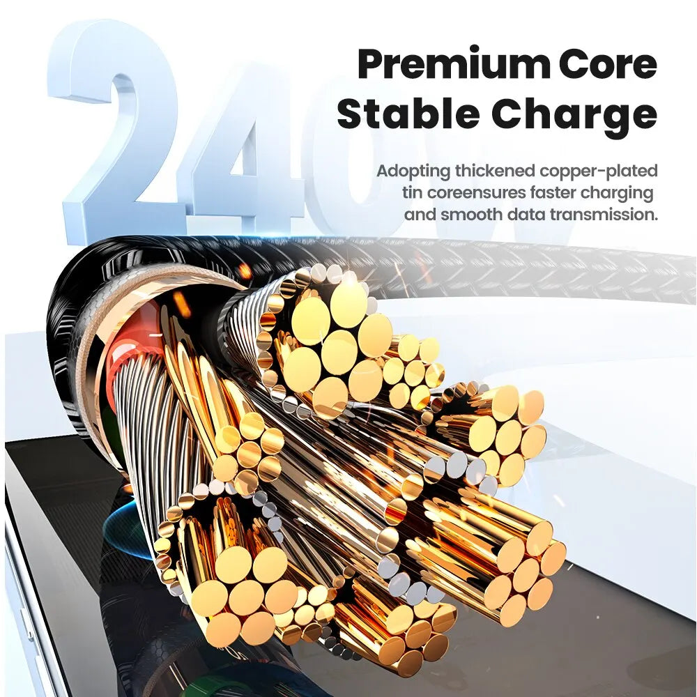 Toocki 240W USB C To Type C Cable PD3.1 48V 5A Super Fast Charging