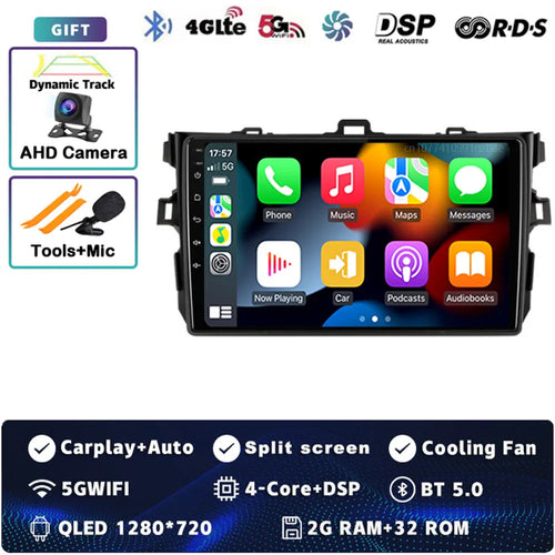 Android 14 Car radio Navigation Multimedia Player For Toyota Corolla