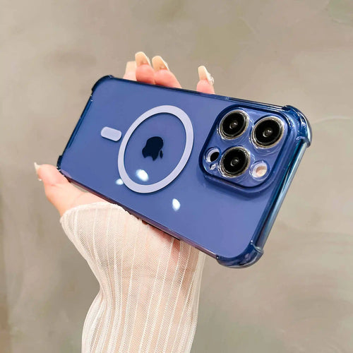 Luxury Wireless Charge Magsafe Shockproof Phone Case For iPhone 11 12