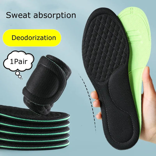 Summer Deodorant Sports Insoles for Shoes Sweat-absorbing Breathable