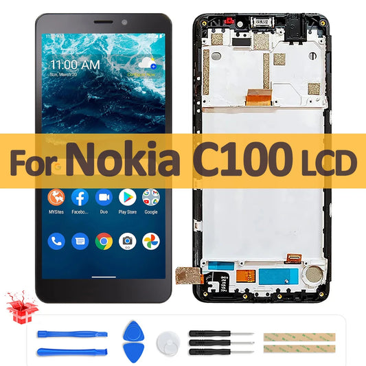 5.45" Original For Nokia C100 LCD TA-1484 TA-1520 Display Touch Screen