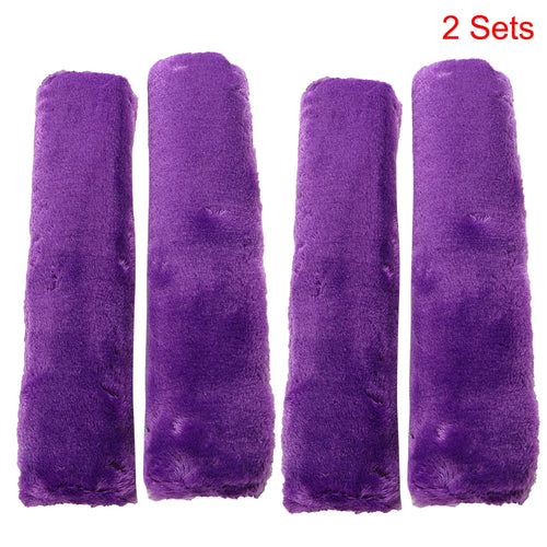 2Pcs Soft Plush Car Seat Belt Cover Shoulder Pad Winter Comfortable