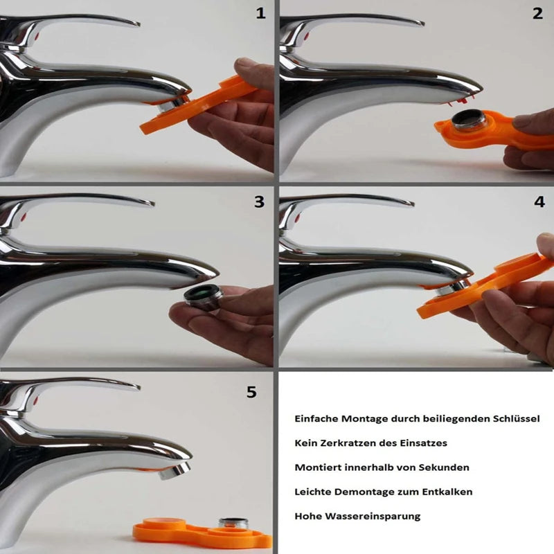 Brass Water Saving Faucet Tap Aerator Replaceable Filter Mixed Nozzle