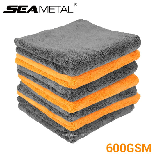 SEAMETAL 40X40cm Microfiber Towels Car Care Washing Thicken Towel Car