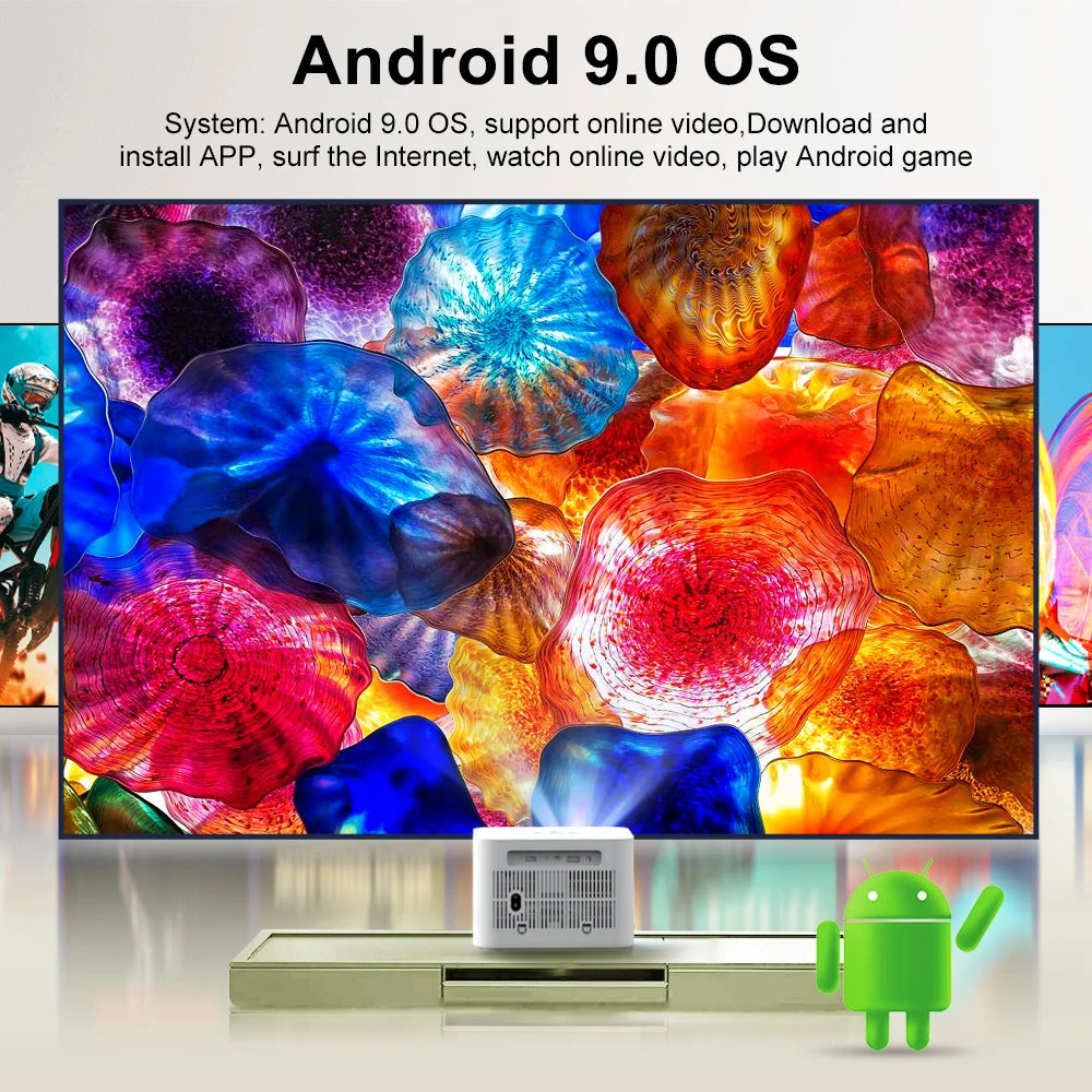 ThundeaL HD Mini Projector TD91 for Full HD 1080P 4K Video 5G WIFI