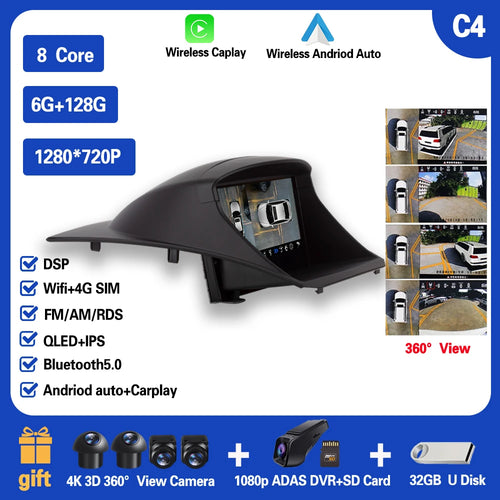 Car Radio Carplay For Ford Fiesta  Mk 6 2008-2019  Android