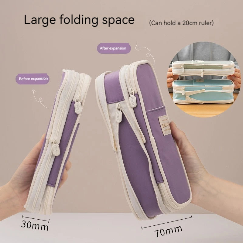 Kawaii Pencil Cases Large Capacity Pencil Bag Pouch Holder Box for