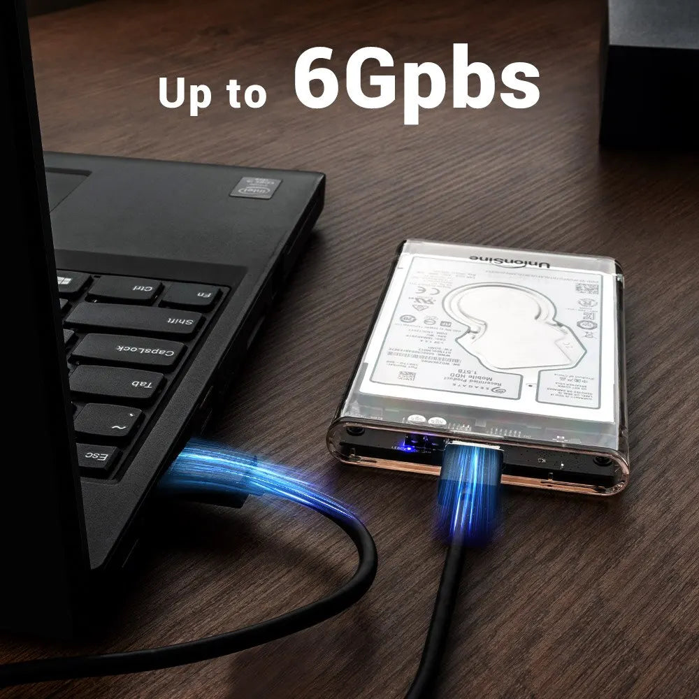 UnionSine MicroB USB3.0 2.5inch External Storage HDD Case SATA 5Gbps