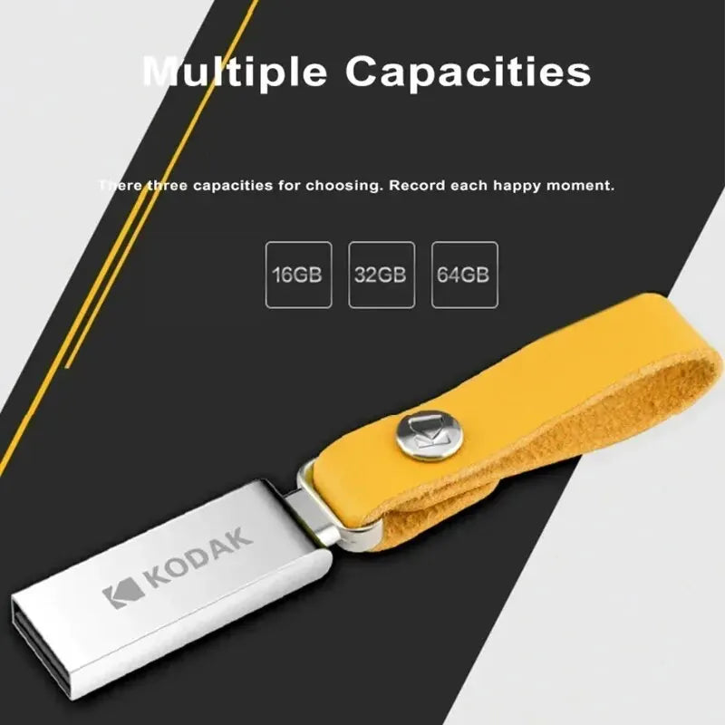 KODAK USB 2.0 Flash Drive 128GB 64GB 32GB Pen Drive Waterproof Mini