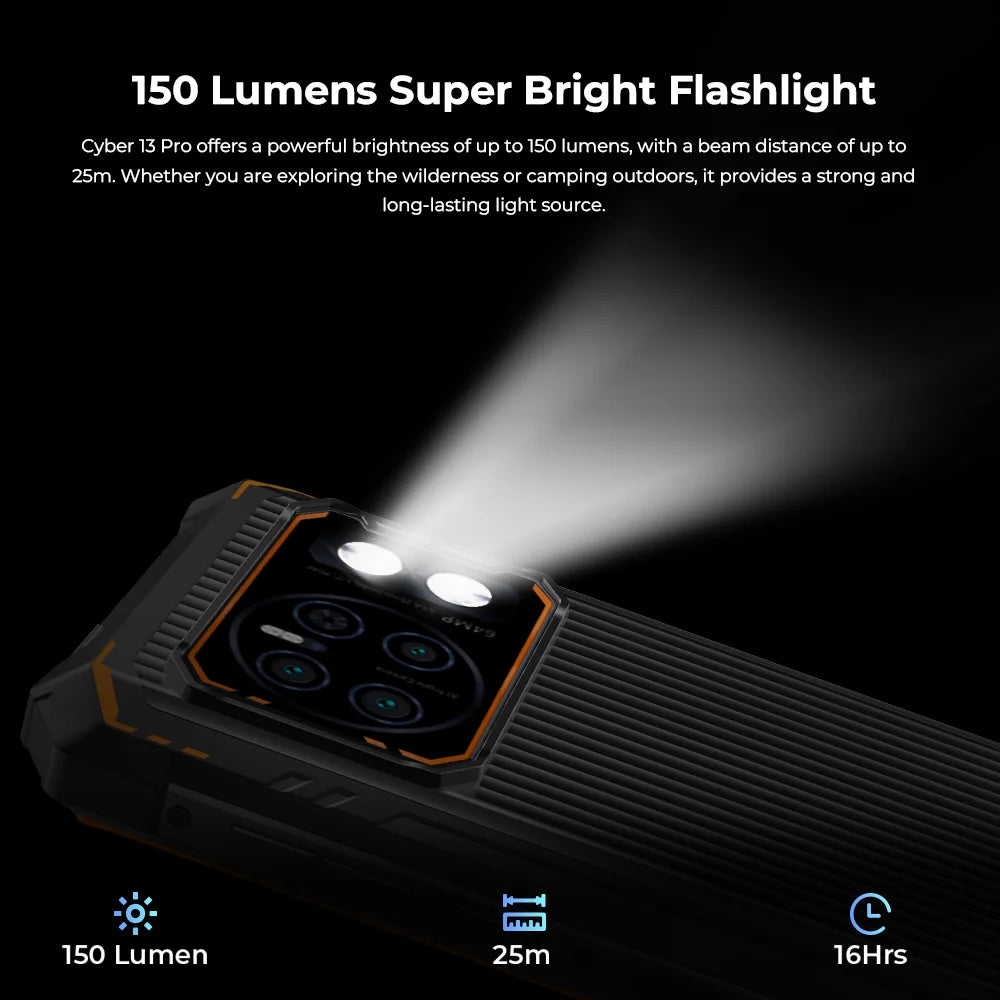 [World Premiere] HOTWAV Cyber 13 Pro 150LM Flashlight 20GB+256GB 6.6''