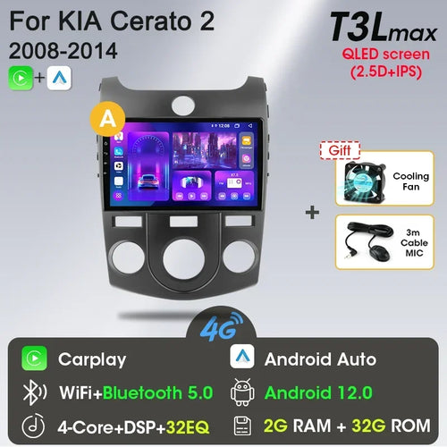 Srnubi Car Radio Android 12 Auto For KIA Forte Cerato 2008-2014