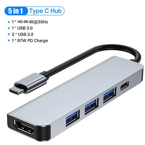 11-in-1 USB C Docking Stations USB C HUB Type C to HDMI Adapter 4K USB